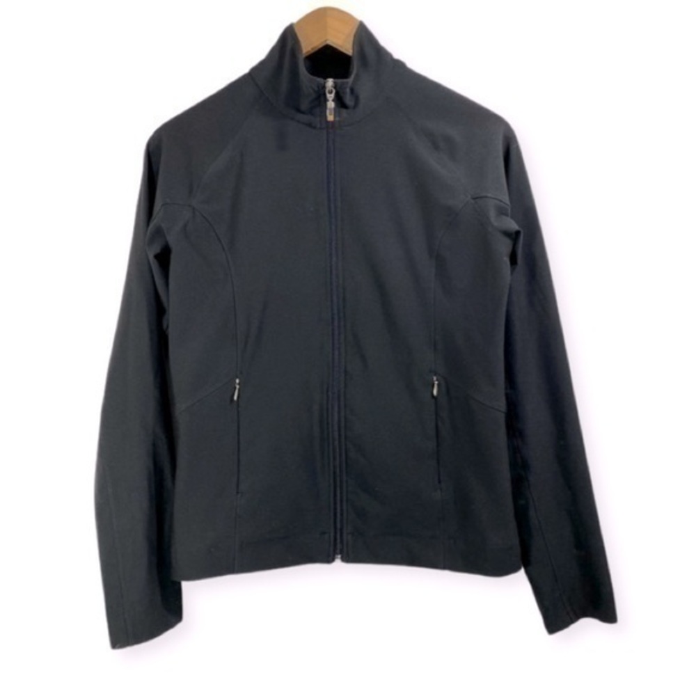 Lucy Black Zip Up Athletic women Jacket Size S